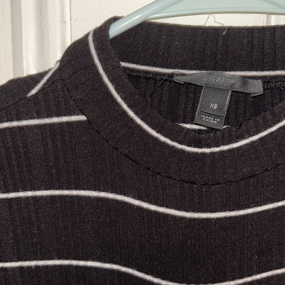 J. Crew mockneck striped ribbed bodysuit - Picture 2 of 3